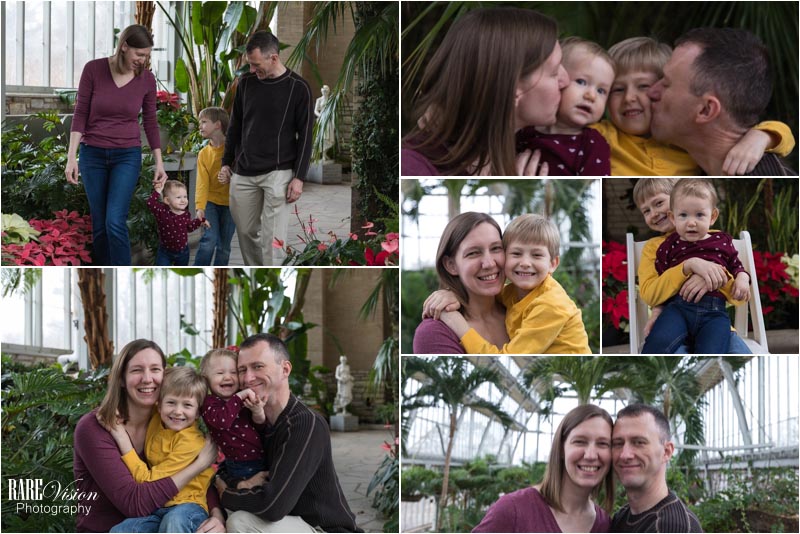 Images of one family from the extended family session