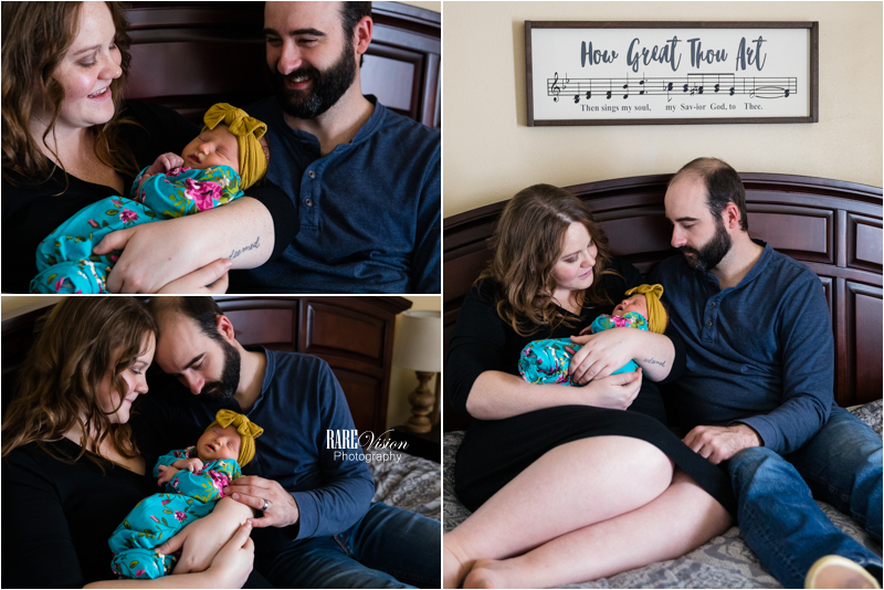 Precious moments of baby with parents