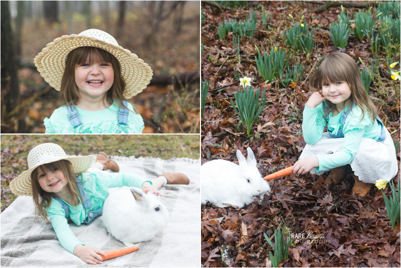 Collage of five-year-old girl