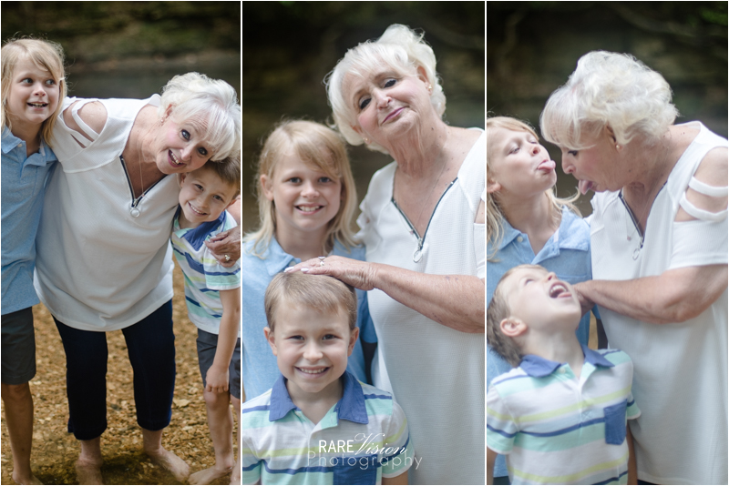 Images of grandma with her grandsons