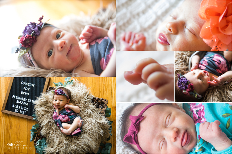 Images of newborn girl 