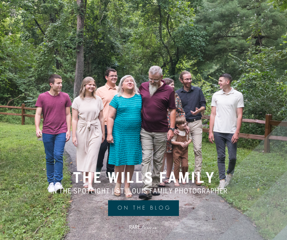 Image of the family with title of the blog