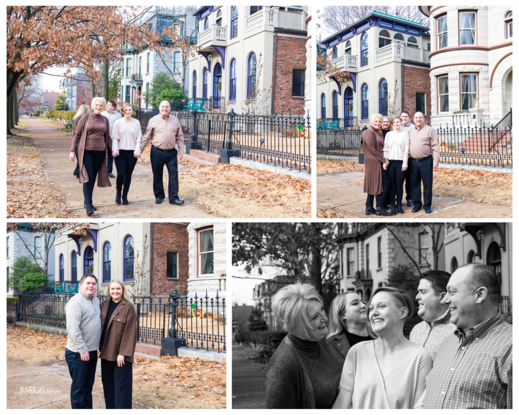Images of family at Lafayette Square