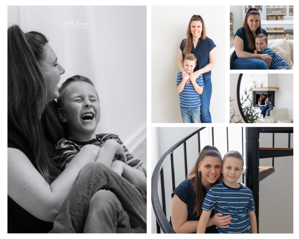 Images of mom with son