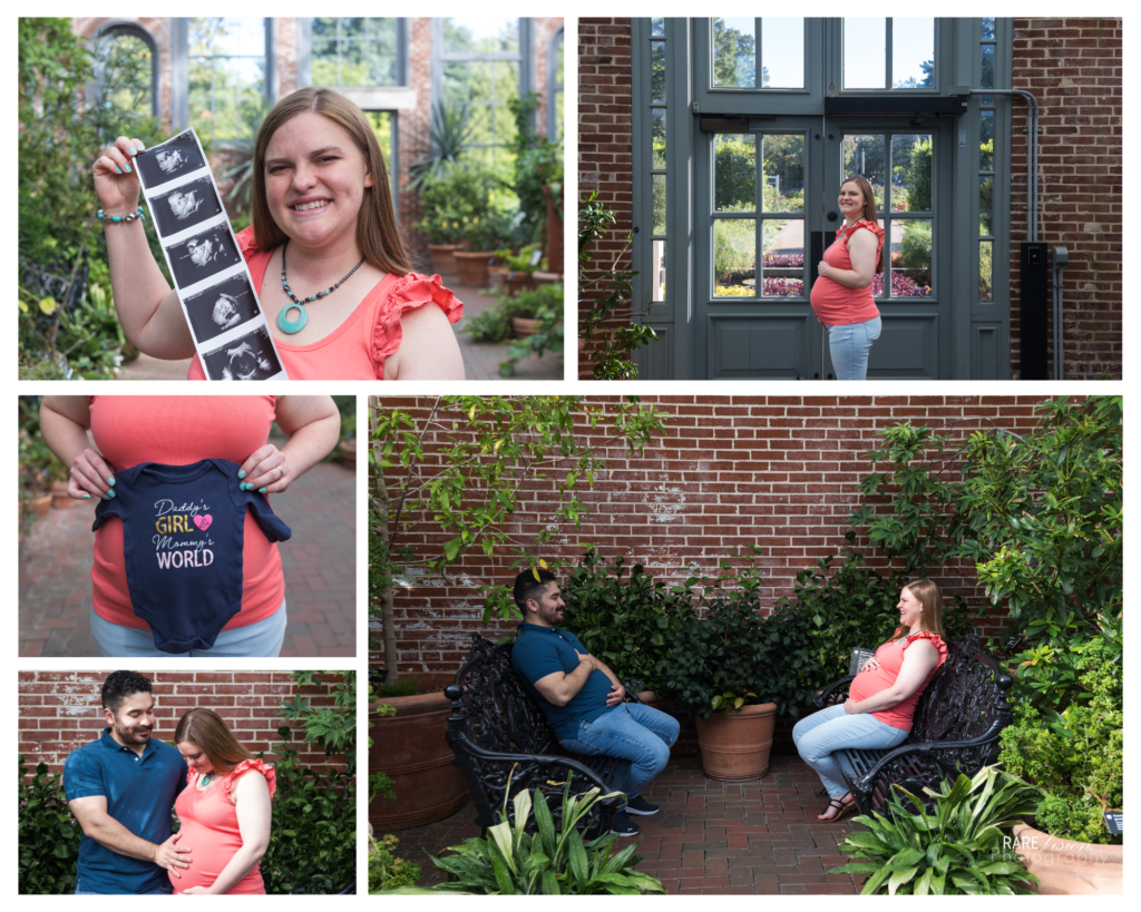 Images of mom and dad inside the Linnean House, Missouri Botanical Gardens 