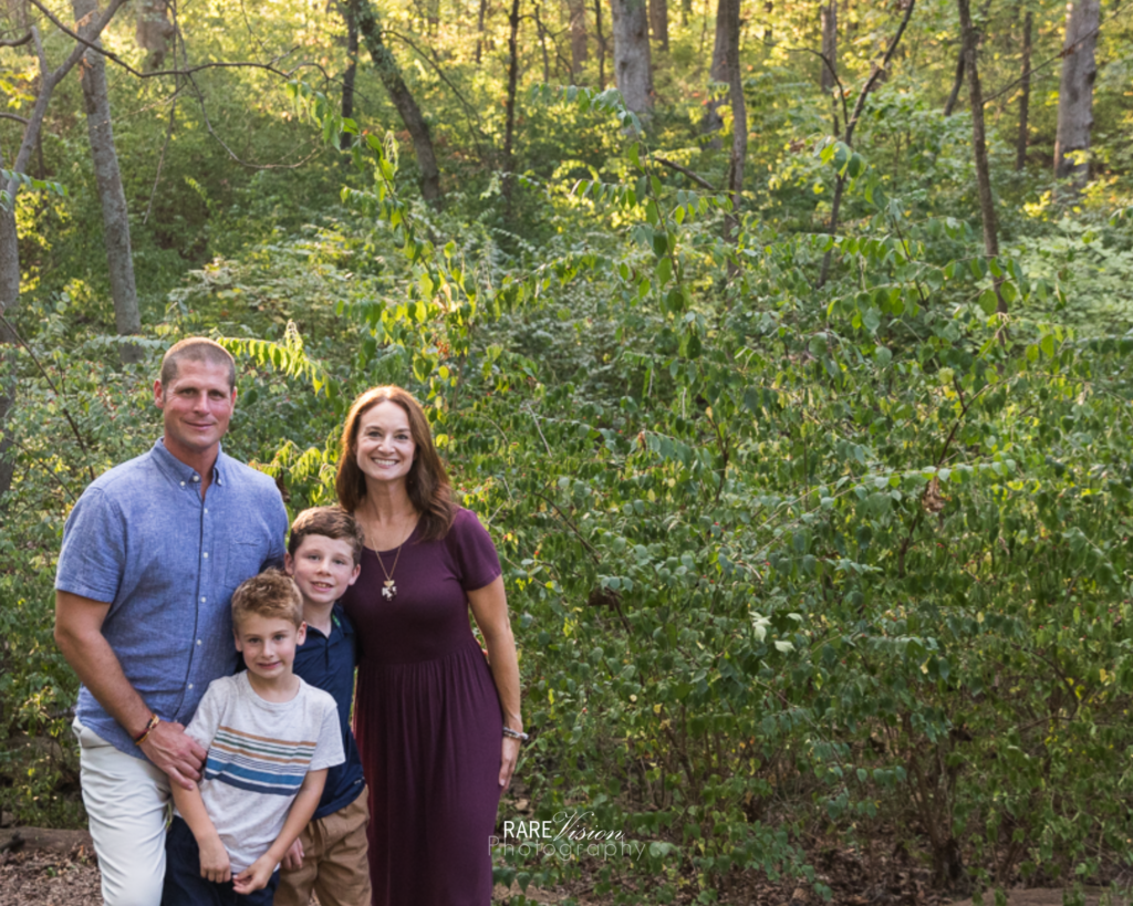 Family photo at Longview Farm Park