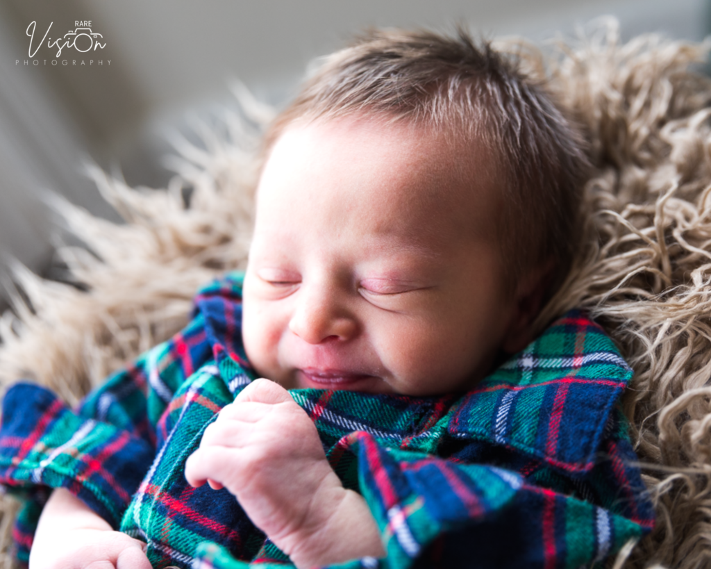 Image of sleepy newborn