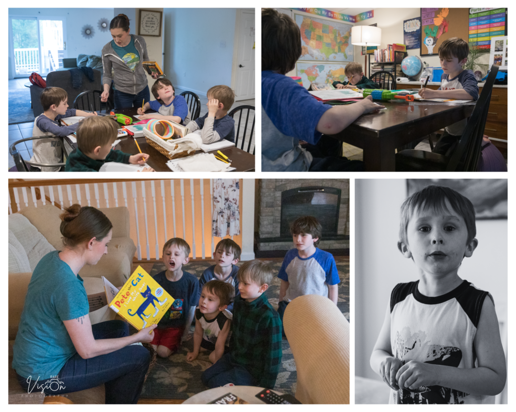 Images of homeschooling