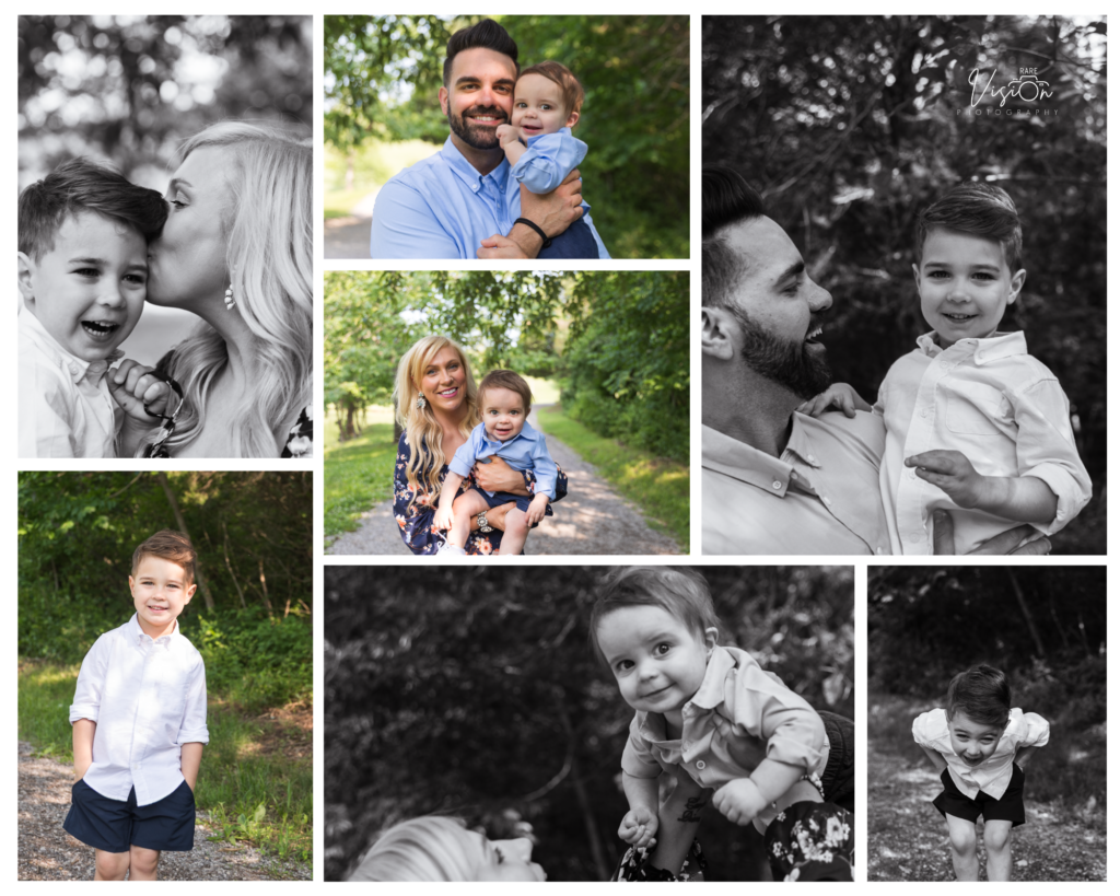 Images of mom and dad with sons