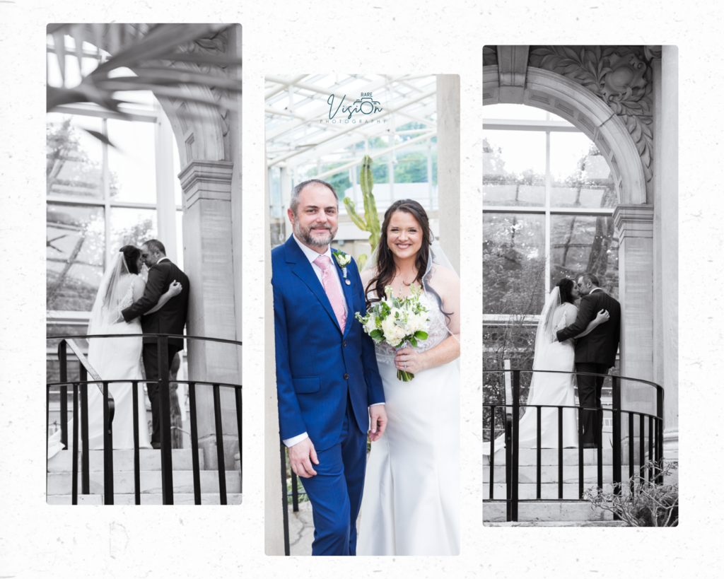 Images of bride and groom