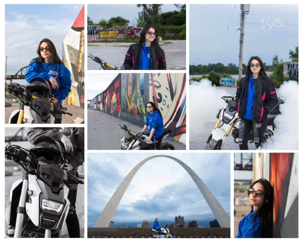 Images from senior session Downtown