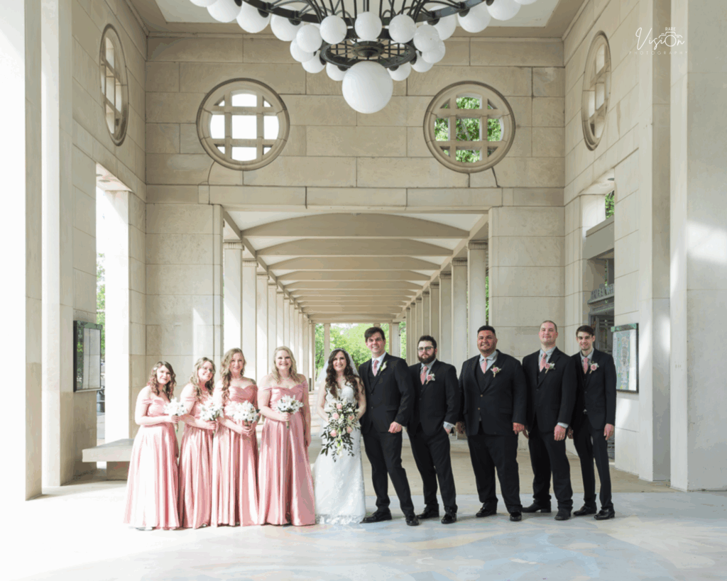 Bridal party at The Muny