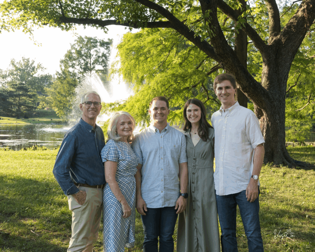 Image of family at Round Lake in Forest Park