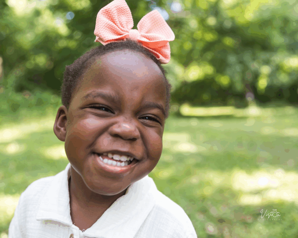 Image of toddler daughter smiling