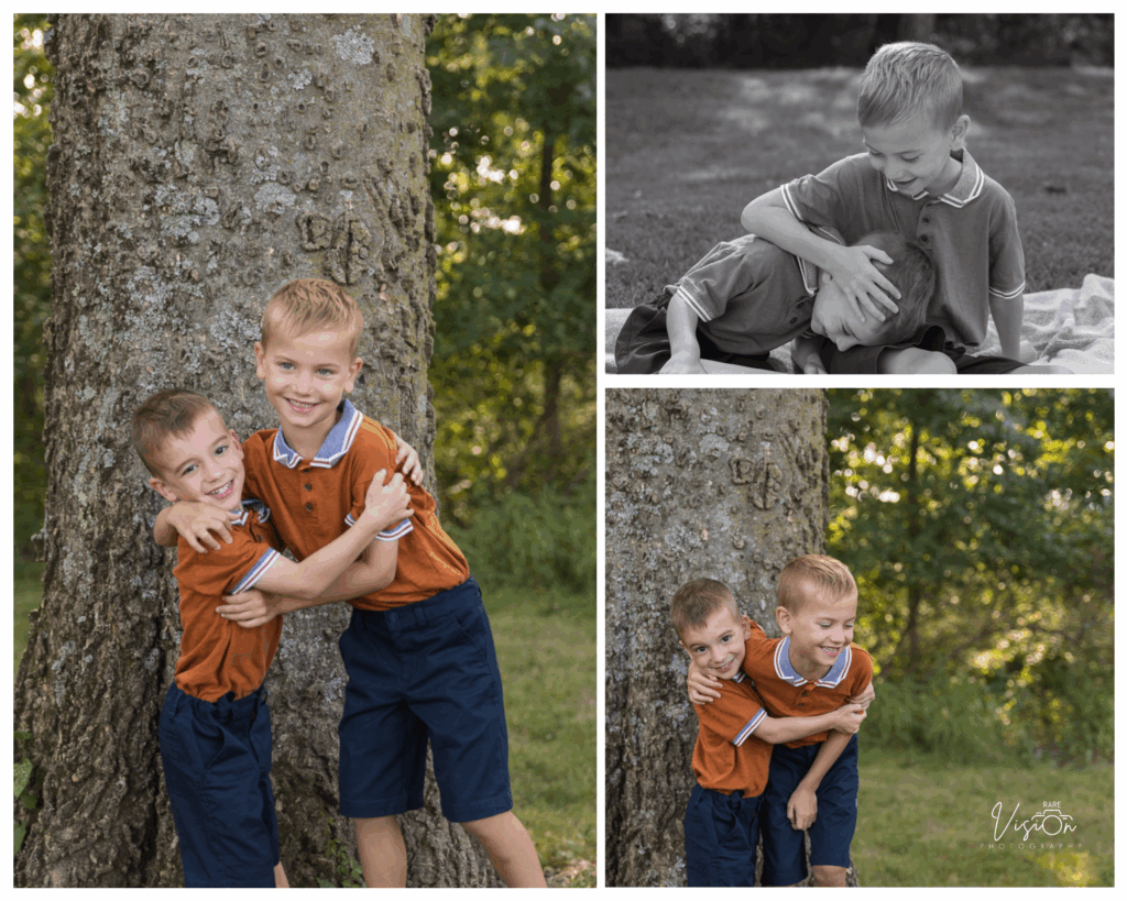 The Jones boys interacting together