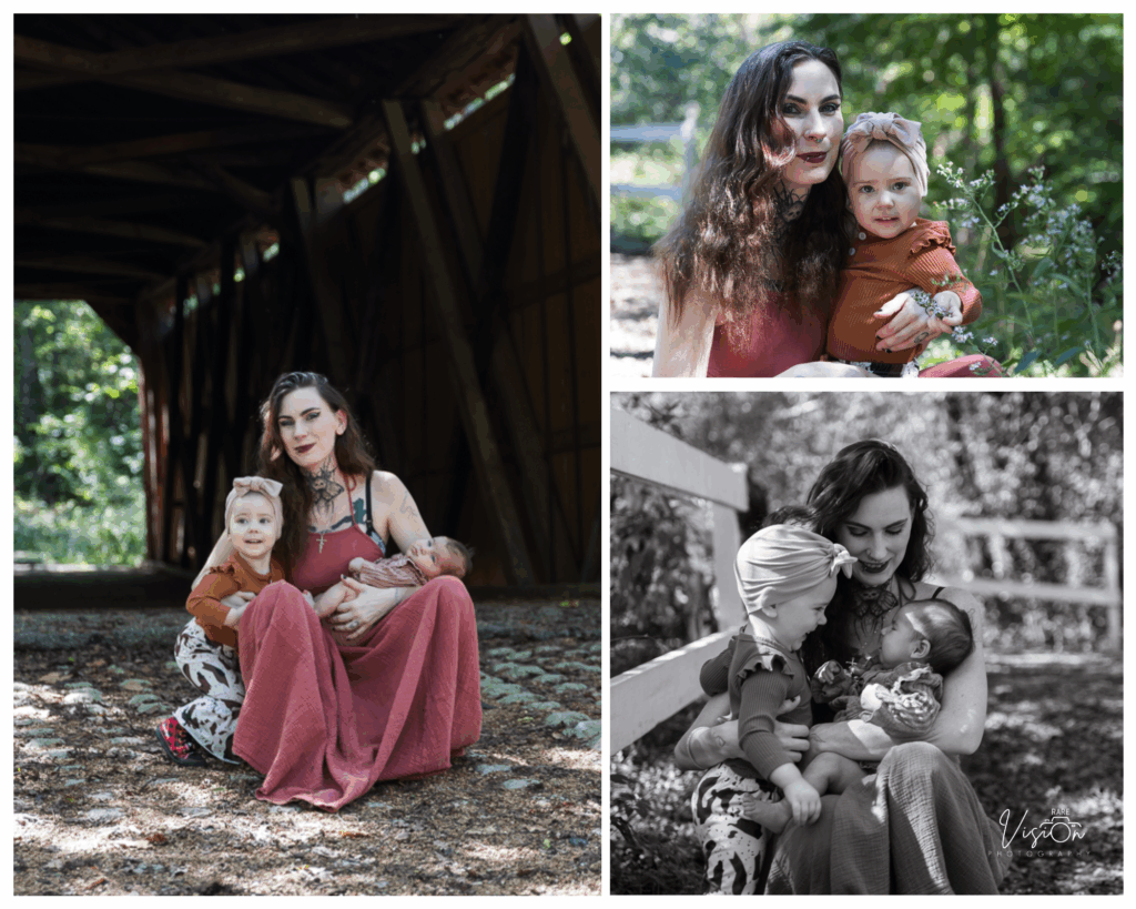 Images of mom with daughters