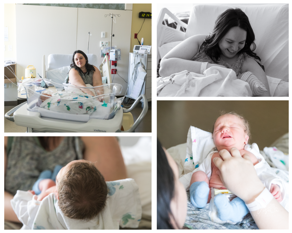 Images of baby and mom
