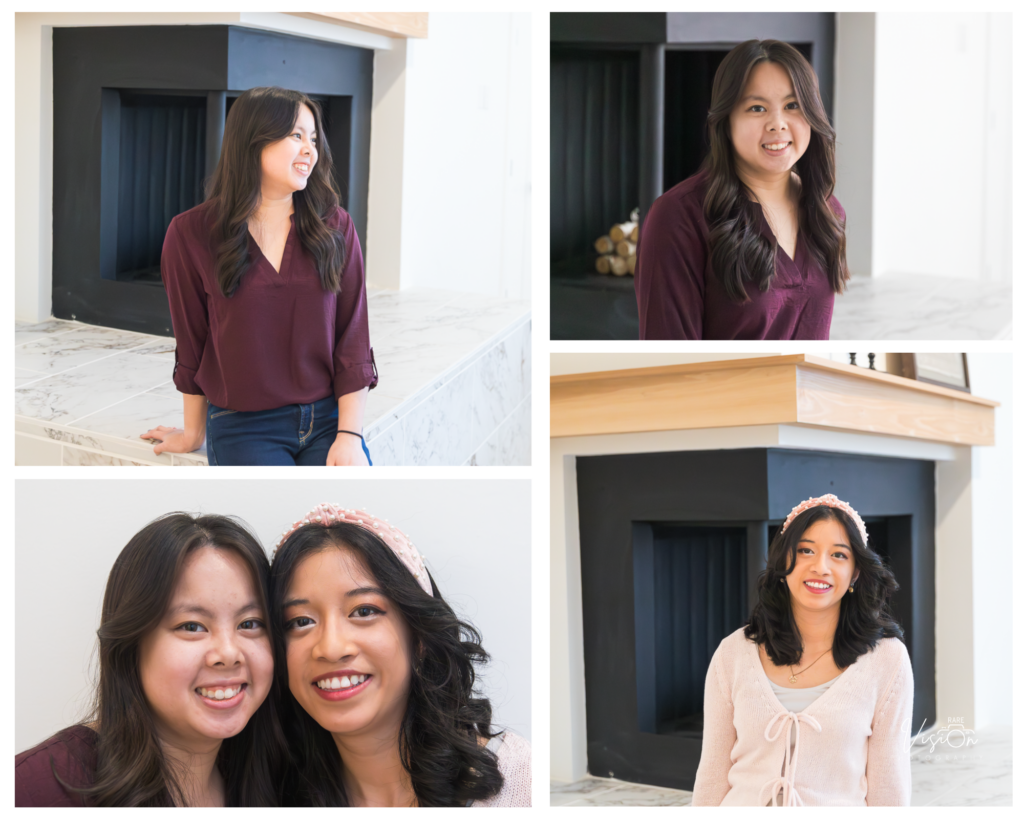 Images of each daughter plus both together