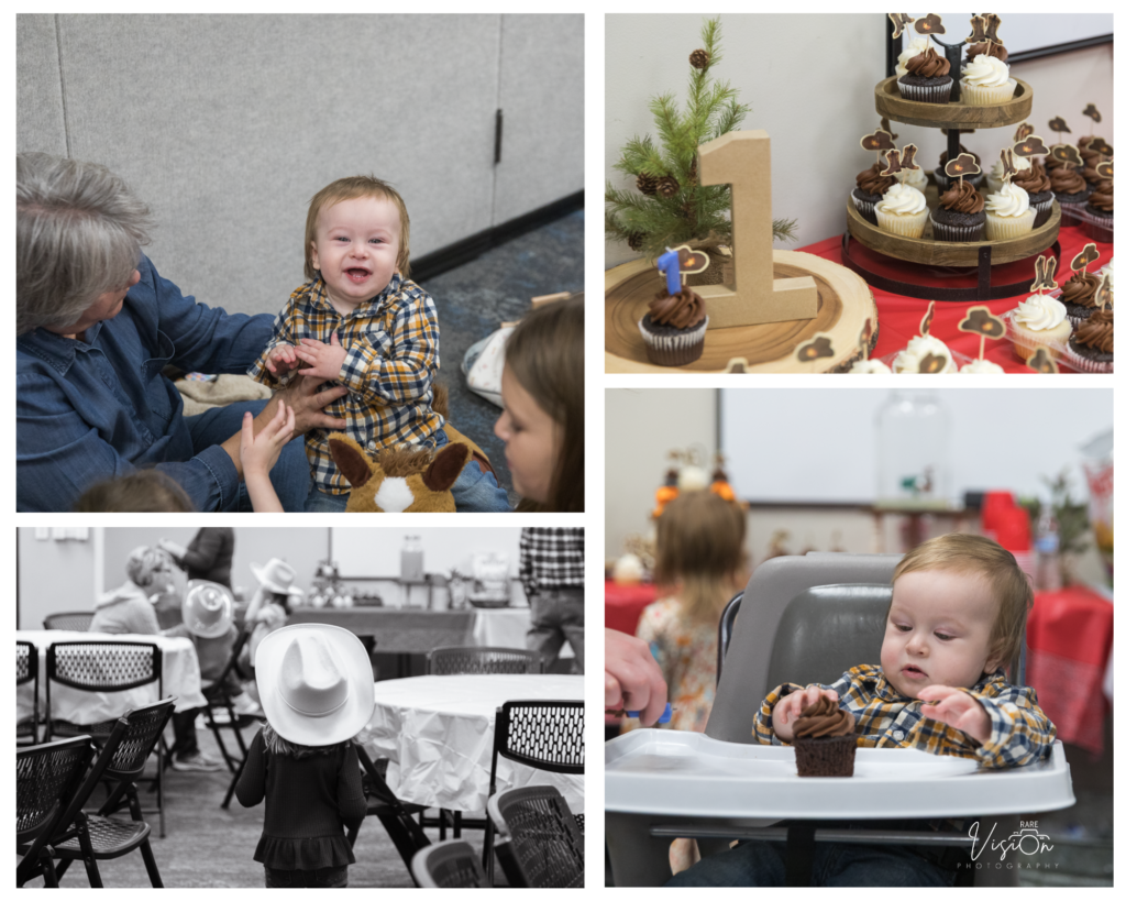 Images of rodeo themed first birthday party