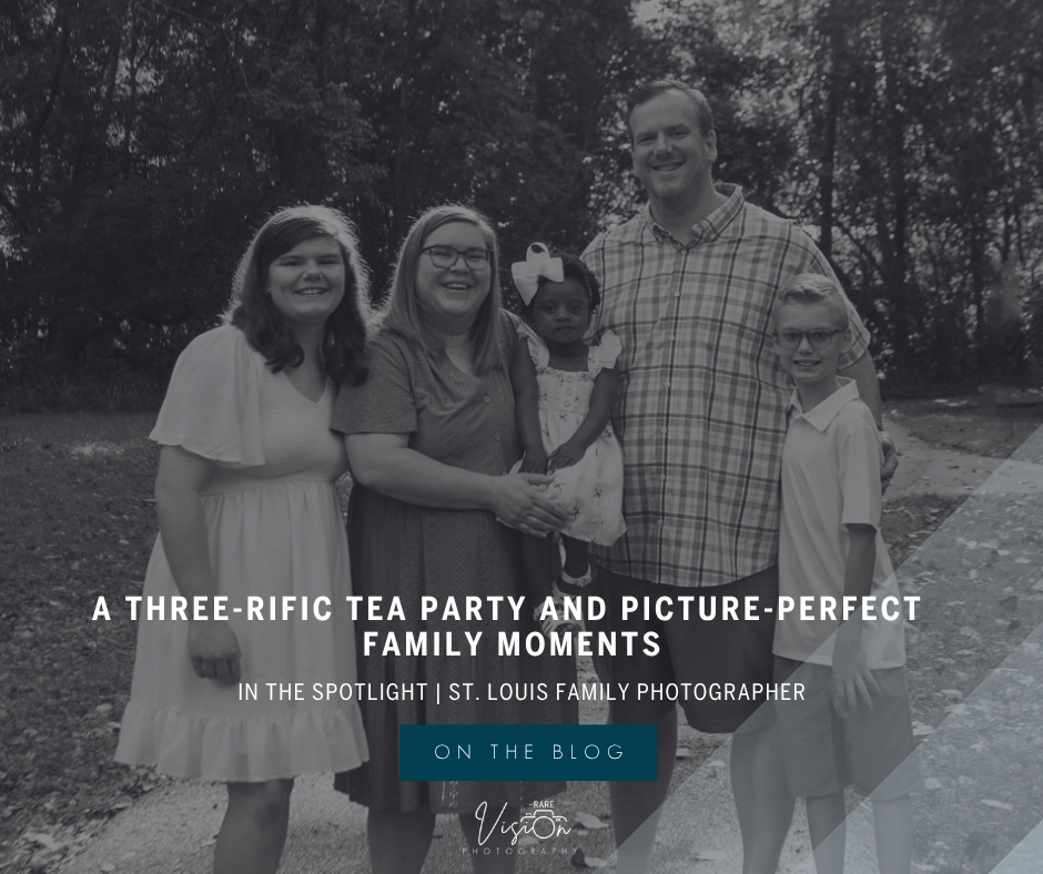 Image of family looking at camera with title of blog