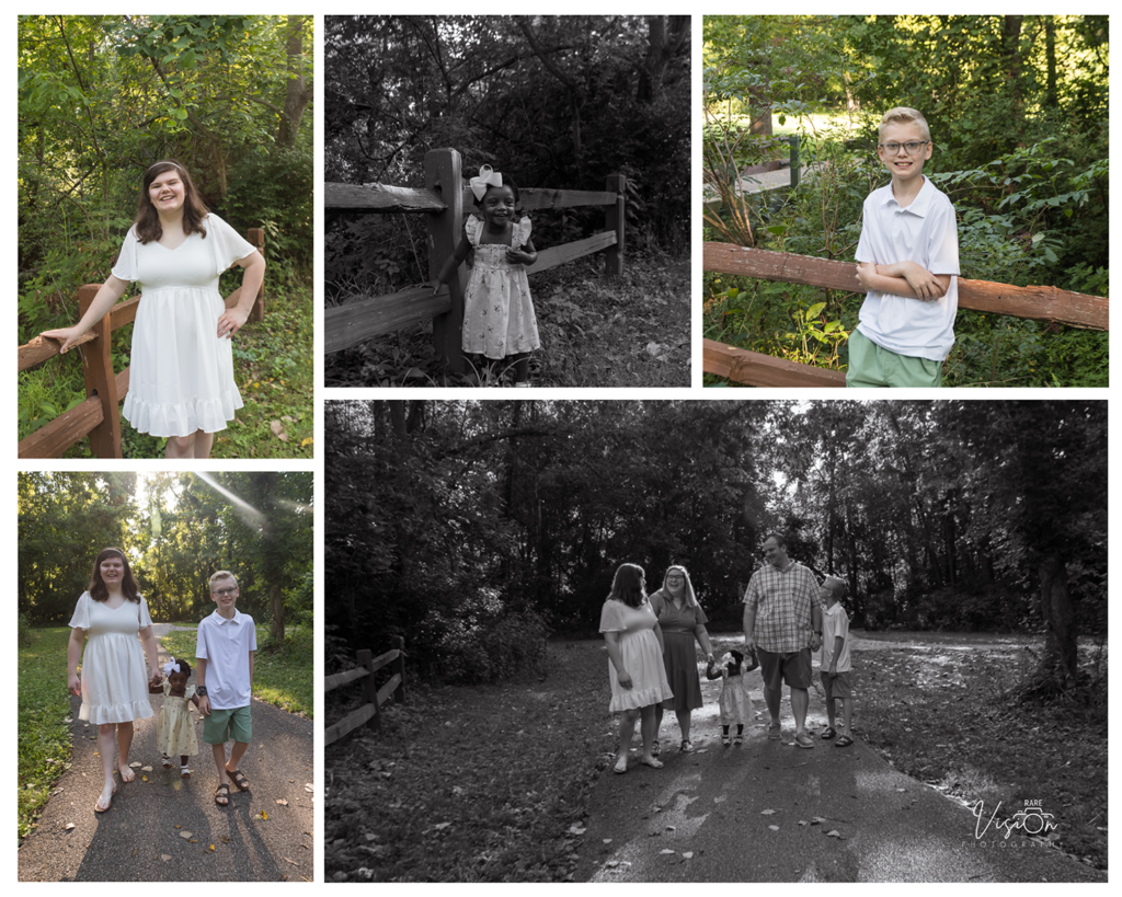 Images of kids and family interacting